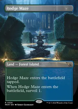 MTG Hedge Maze Borderless ** Murders at Karlov Manor ** English - Image 1