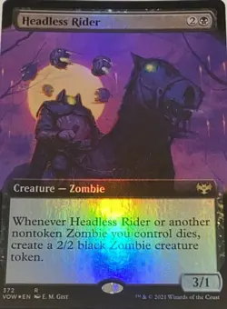 Headless Rider (372/596) Innistrad Crimson Vow RARE FOIL MTG - Image 1