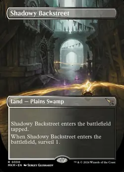 MTG Shadowy Backstreet Borderless ** Murders at Karlov Manor ** English - Image 1