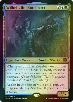 MTG Wilhelt, the Rotcleaver Foil ** Midnight Hunt Commander ** English - Image 1