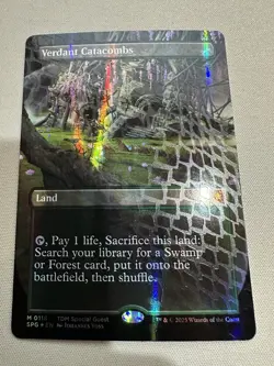 Verdant Catacombs (Borderless) (Dragonscale Foil) Special Guests Foil - Image 1