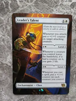 Leader's Talent MTG Teenage Mutant Ninja Turtles Hand Painted Full Altered Art v - Image 1