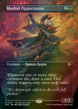 MTG Morbid Opportunist Borderless Full Art Foil ** Special Guests ** English - Image 1