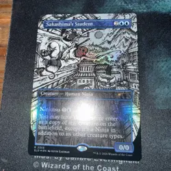 MTG Sakashima's Student (2355) TMNT Secret Lair Drop Foil Kevin Eastman Full Art - Image 1