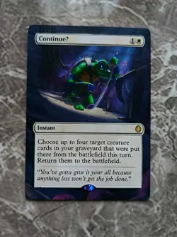 ContinueU MTG Teenage Mutant Ninja Turtles Eternal Hand Painted Full Altered Art - Image 1