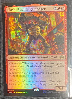 Slash, Reptile Rampager Teenage Mutant Ninja Turtles Foil MTG TMT #108 NM/M - Image 1
