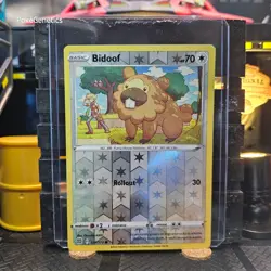 Bidoof Brilliant Stars Reverse Holo Pokemon TCG 120/172 Sword & Shield Common - Image 1