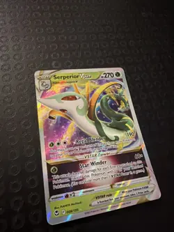 Serperior VSTAR 008/195 SWSH Silver Tempest – Ultra Rare Holo Pokemon TCG JBT01 - Image 2