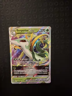 Serperior VSTAR 008/195 SWSH Silver Tempest – Ultra Rare Holo Pokemon TCG JBT01 - Image 4