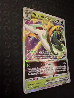 Serperior VSTAR 008/195 SWSH Silver Tempest – Ultra Rare Holo Pokemon TCG JBT01 - Image 5