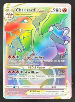 2022 Pokemon Sword & Shield Brilliant Stars #174/172 Charizard VSTAR - Image 1