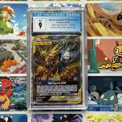 Pokemon CGC Graded Mint 9 Moltres Zapdos Articuno GX SM210 Hidden Fates SM210 - Image 1