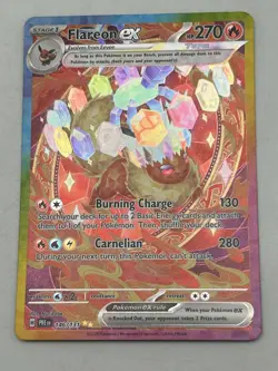 Pokemon TCG Flareon ex 146/131 Prismatic Evolutions SIR NM - Image 1