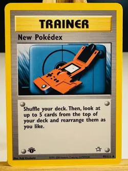 New Pokedex 95/111 [NM] [Neo Genesis] (2000) Uncommon 1st Edition Pokemon Card - Image 1