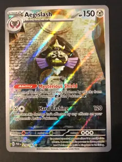 Aegislash 210/182 SV04: Paradox Rift Holo Pokemon Full Art - NM - Near Mint Rare - Image 1