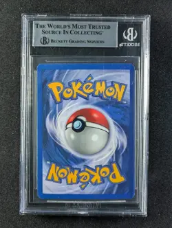 1999 Pokemon BIRTHDAY PIKACHU #34 Black Star Promo Pokemon League BGS 9 - Image 2