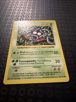 Pokemon Tangela 066/102 Base Set (Shadowless) Regular Vintage JBT01 - Image 5