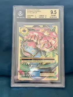 M Venusaur EX 100/108 Pokemon XY Evolutions Mega Venusaur Full Art Holo BGS 9.5 - Image 1