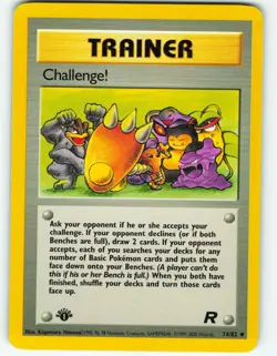 Challenge! - 1st Edition - 74/82 Team Rocket - WOTC - Pokemon TCG - 2000 - Image 1