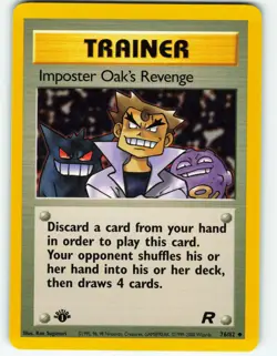 Imposter Oak's Revenge - 1st Edition - 76/82 Team Rocket - WOTC Pokemon TCG 2000 - Image 1