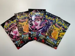5x Pokemon Paldean Fates Booster Packs FACTORY SEALED! ✅ - Image 1