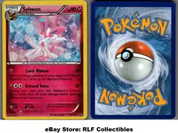 2014 Pokemon, XY Furious Fists Deck Exc., #72/111 Sylveon, Cracked Ice Holo Rare - Image 1