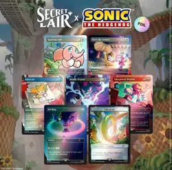 MTG Secret Lair x Sonic the Hedgehog Chasing Adventure Rainbow Foil Sealed - Image 1