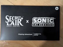 MTG Secret Lair x Sonic the Hedgehog Chasing Adventure Rainbow Foil Sealed - Image 2