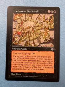 MTG Mirage Edition, Tombstone Stairwell! 1997 Vintage Magic! Unplayed NM! - Image 1