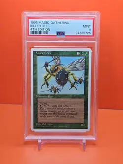 🟢🟢🟢 1995 Magic The Gathering KILLER BEES 4TH EDITION PSA 9 🟢🟢🟢 - Image 1
