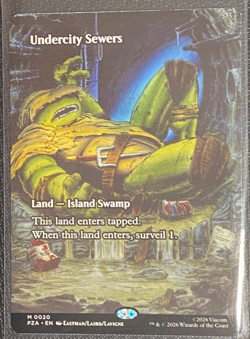 Undercity Sewers (Borderless) TMNT Source Material Regular NMTG PZA #20 NM - Image 1