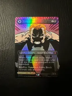 NM Borderless Foil Eddie Brock, MTG, Marvel's Spider-Man, Magic, 233 - Image 1