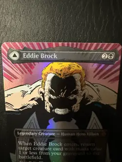 NM Borderless Foil Eddie Brock, MTG, Marvel's Spider-Man, Magic, 233 - Image 4