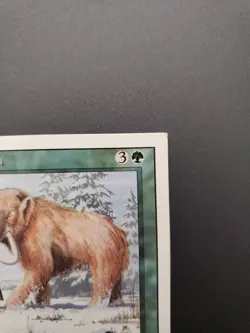 MTG Magic Miscut Misprint Oddity 4 Square Corners War Mammoth Revised Edition NM - Image 4