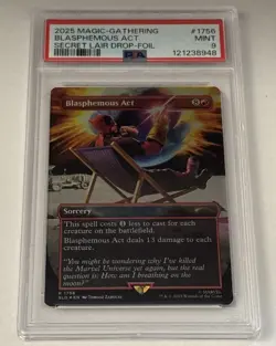 Blasphemous Act (1756) (Rainbow Foil) Secret Lair Drop Foil PSA 9 - Image 1