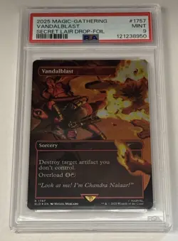 Vandalblast (1757) (Rainbow Foil) Secret Lair Drop Foil PSA 9 - Image 1