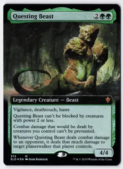 Questing Beast - Foil - Extended Art - MTG Throne of Eldraine - RareCo - Image 1