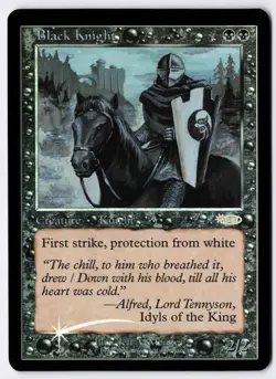 Black Knight - Foil - MTG Friday Night Magic 2002 - RareCo - Image 1