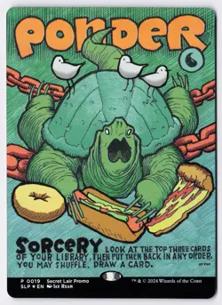 Ponder - Foil - Borderless - MTG Secret Lair Showdown - RareCo - Image 1