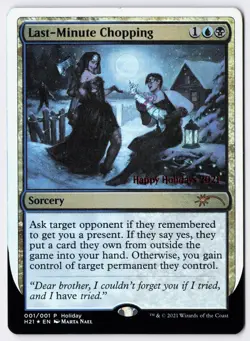 Last-Minute Chopping - Foil - MTG Special Occasions: Happy Holidays - RareCo - Image 1