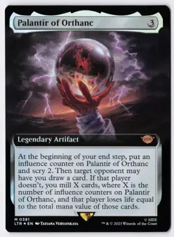 Palantir of Orthanc - Foil - Extended Art - MTG Universes Beyond: LOTR - RareCo - Image 1