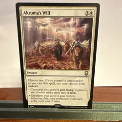 MTG Akroma’s Will MH3 #165 Rare Near Mint Commander Modern Horizons 3 - Image 1