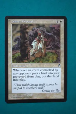 Sacred Ground - MTG - Stronghold - Never Played - Magic The Gathering - Image 1