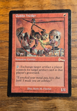 MTG Goblin Welder NM LP, Very Light Play Urza's Legacy 80/143 - Image 1