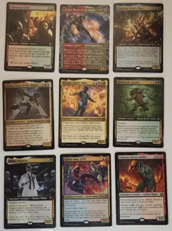 Magic the Gathering Spider-Man Rare/Mythic 9 Card Lot Foils - Image 1