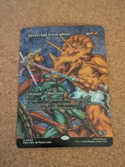 MTG Teenage Mutant Ninja Turtles Silverclad Ferocidons Foil (borderless) #9 - Image 1