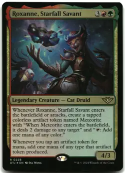 MTG Roxanne, Starfall Savant FOIL R Outlaws of Thunder Junction 228 LP - Image 1