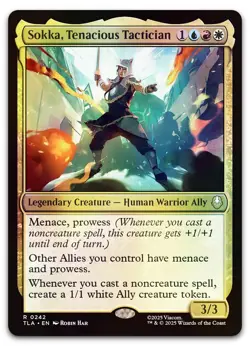 Sokka, Tenacious Tactician #242 (Foil) (NM) TLA Magic MTG - Image 1