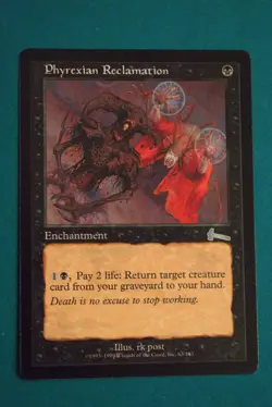Phyrexian Reclamation -MTG -Urza’s Legacy -Never Played -Magic The Gathering(4) - Image 1