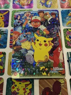 Pokemon Pikachu Vintage Pocket Monsters Vending HOLO Prism Sticker Nintendo 98 - Image 3
